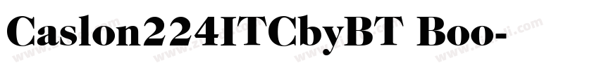 Caslon224ITCbyBT Boo字体转换